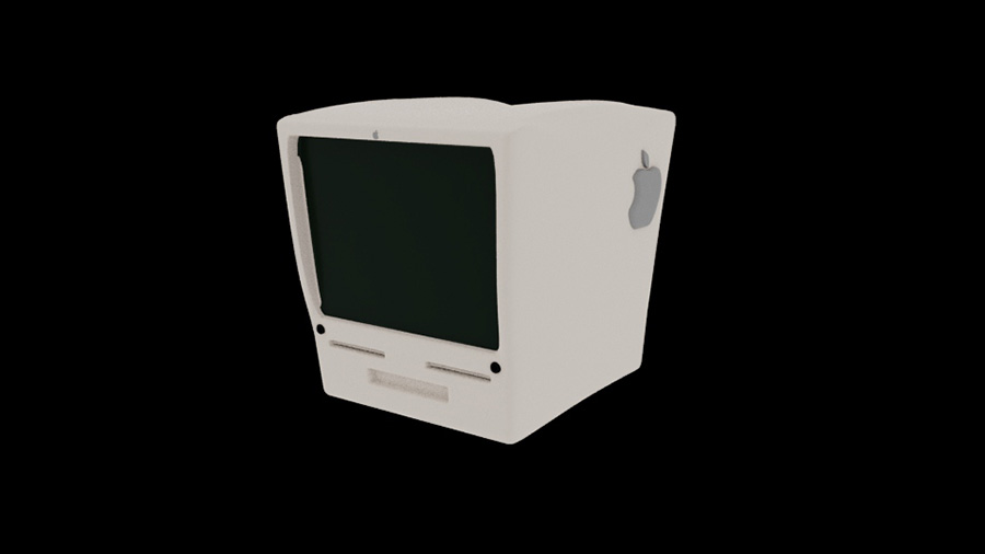 Mac computer 3d model