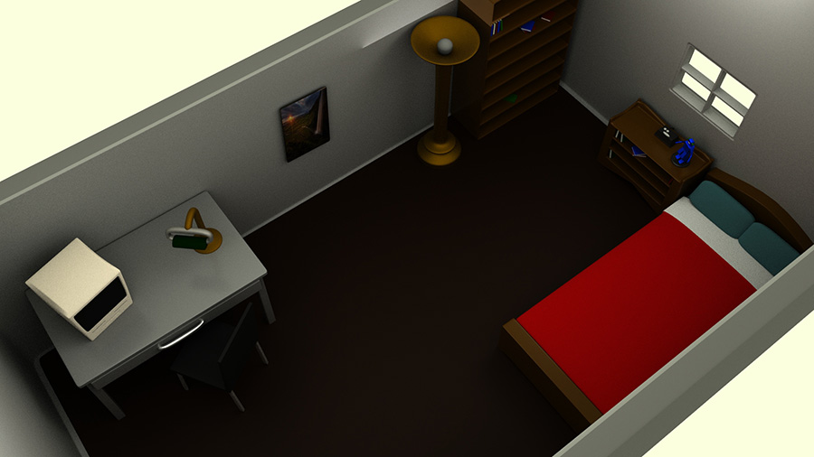 room scene 3d model